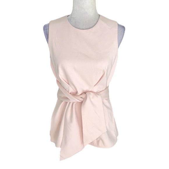 Hunter Bell Pink Blush Sims Sleeveless Tie Waist Top - 6 - Picture 3 of 12